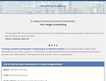 Tablet Screenshot of headshotshk.com